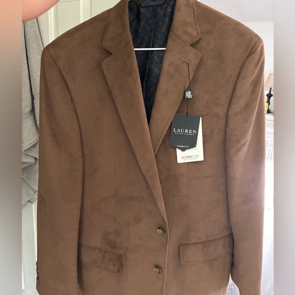 Brand new Ralph Lauren dress jacket, suede fabric